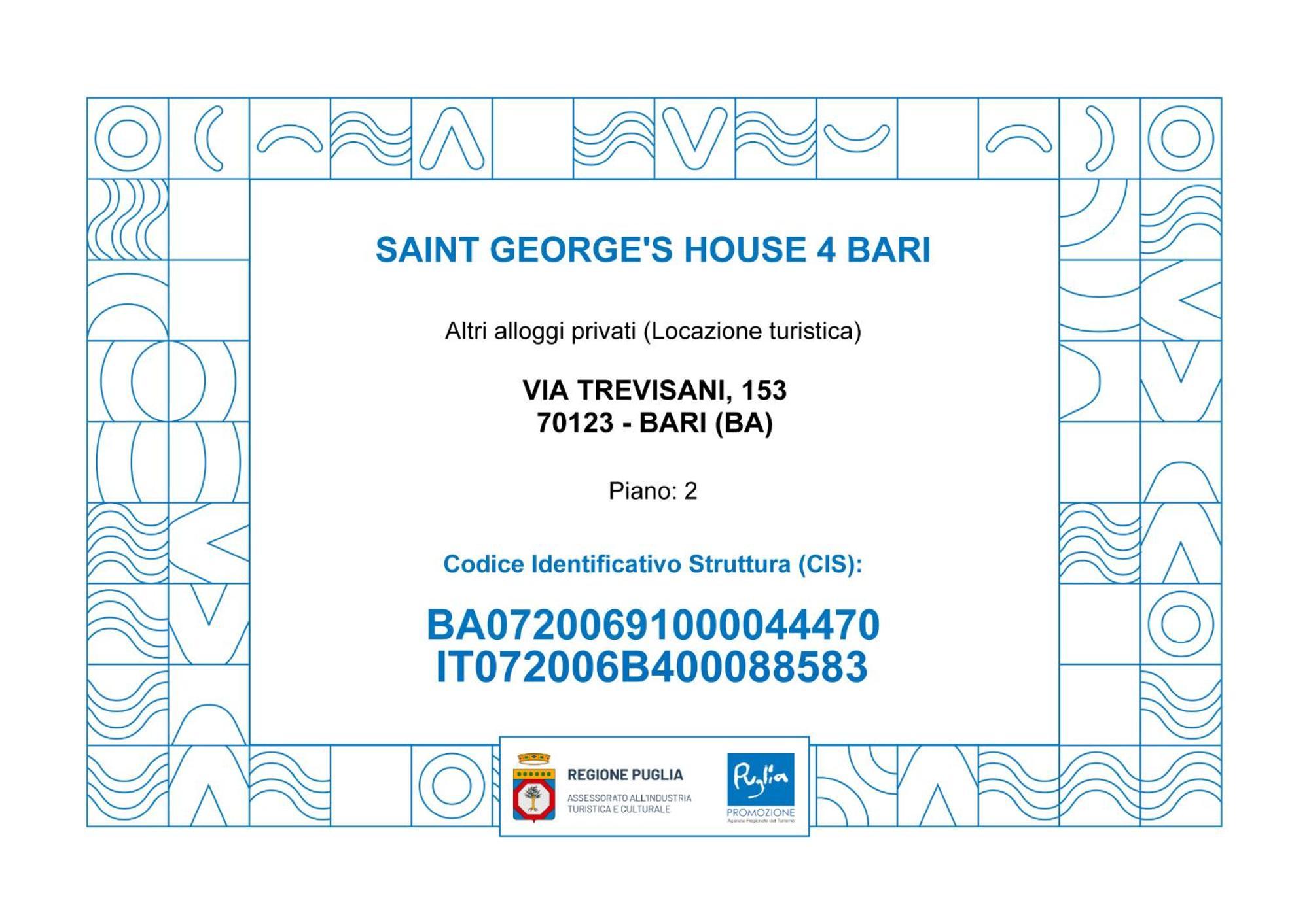 Apartamento Saint George'S House 4 Bari Exterior foto